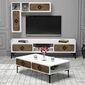 Dzīvojamās istabas mēbeļu komplekts Kalune Design 845(XXIX), balts cena un informācija | Sekcijas | 220.lv