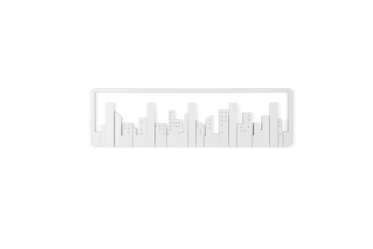 Sienas pakaramais Umbra Skyline, balts cena un informācija | Drēbju pakaramie | 220.lv