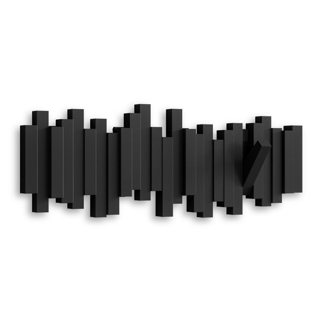Sienas pakaramais Umbra Sticks, melns cena un informācija | Drēbju pakaramie | 220.lv
