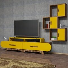 Комплект мебели для гостиной Kalune Design 845(LXII), коричневый/желтый цена и информация | Секции | 220.lv