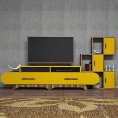 Комплект мебели для гостиной Kalune Design 845(LXII), коричневый/желтый цена и информация | Секции | 220.lv