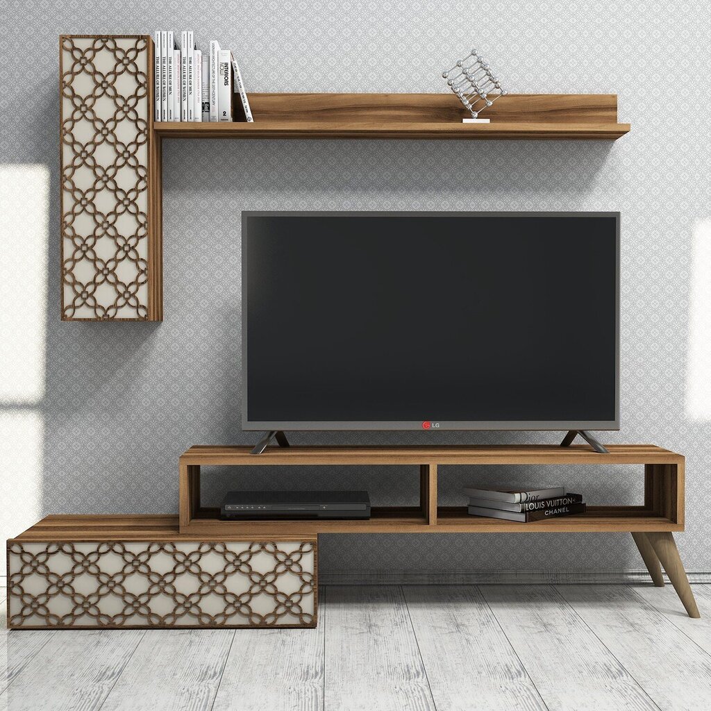 Dzīvojamās istabas mēbeļu komplekts Kalune Design 845(XLV), brūns cena un informācija | Sekcijas | 220.lv