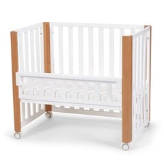 Bērnu gultiņa Kinderkraft Koya 60x90 cm ar matraci 4in1 , balta cena un informācija | KinderKraft Mēbeles un interjers | 220.lv