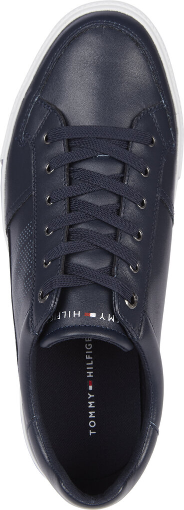 Ikdienas apavi Tommy Hilfiger Core Corporate Leather Sneaker cena un informācija | Vīriešu kurpes, zābaki | 220.lv