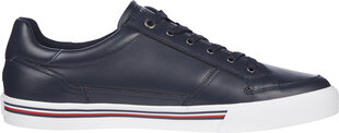 Ikdienas apavi Tommy Hilfiger Core Corporate Leather Sneaker cena un informācija | Vīriešu kurpes, zābaki | 220.lv