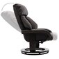 vidaXL TV atpūtas krēsls ar kāju soliņu, atgāžams, brūna mākslīgā āda cena un informācija | Atpūtas krēsli | 220.lv