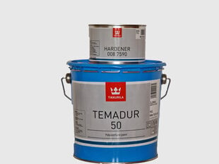 Metāla krāsa - Tikkurila Temadur 50 RAL 1021 Bright Yellow, 3L cena un informācija | Krāsas | 220.lv