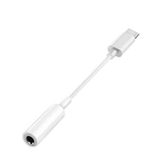 Adapteris USB Type C uz 3.5 mm mini jack Female, balts cena un informācija | Savienotājkabeļi | 220.lv