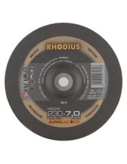 Круг шлифовальный по металлу Rhodius 230x7x22,2 мм цена и информация | Механические инструменты | 220.lv