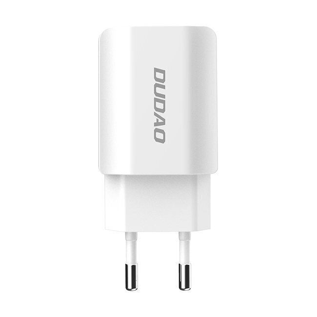 Telefona lādētājs Udao 2X USB EU 5V/2.4A + Lightning kabelis, balts cena un informācija | Lādētāji un adapteri | 220.lv