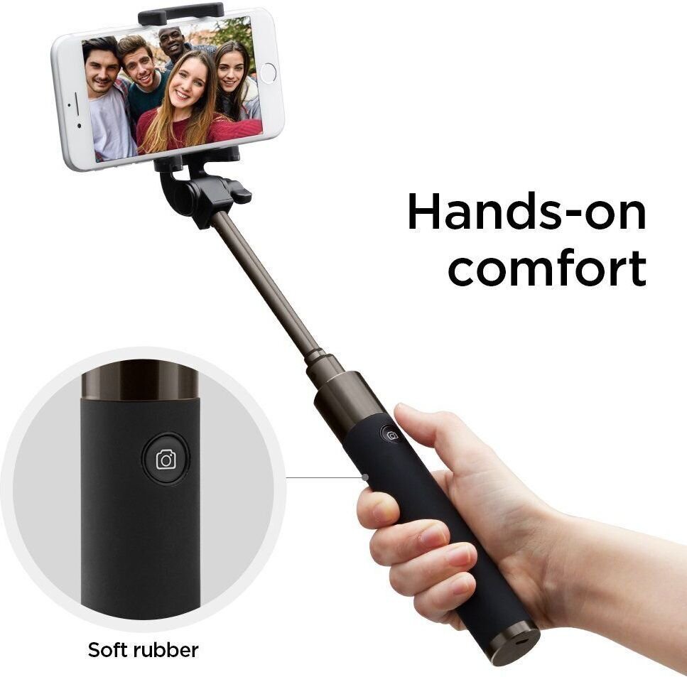 Bezvadu selfiju nūja Spigen S530W, melna cena un informācija | Selfie Sticks | 220.lv