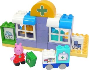 Klucīšu komplekts koferī Peppa Pig medicīnas centrs, 32 gab. cena un informācija | Konstruktori | 220.lv