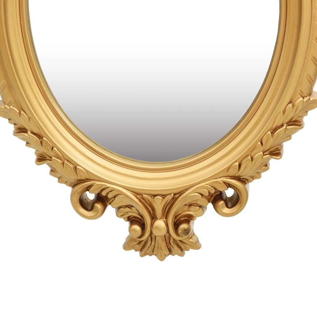 vidaXL sienas spogulis, pils interjera stils, 56x76 cm, zelta krāsa цена и информация | Spoguļi | 220.lv
