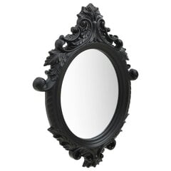 vidaXL sienas spogulis, pils interjera stils, 56x76 cm, melns cena un informācija | Spoguļi | 220.lv