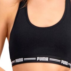 Sieviešu sporta krūšturis Puma Racer Back Top 1P Hang Sports Bra W 907862 04, melns cena un informācija | Sporta apģērbs sievietēm | 220.lv