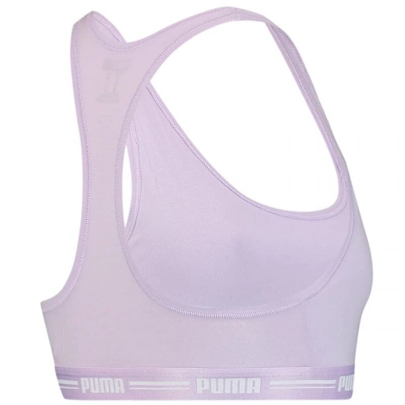 Sieviešu sporta krūšturis Puma Racer Back Top 1P Hang Sports Bra W 907862 07, violets cena un informācija | Sporta apģērbs sievietēm | 220.lv