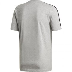 Мужская футболка Adidas Essentials 3 Stripes Tee, серая цена и информация | Мужская спортивная одежда | 220.lv