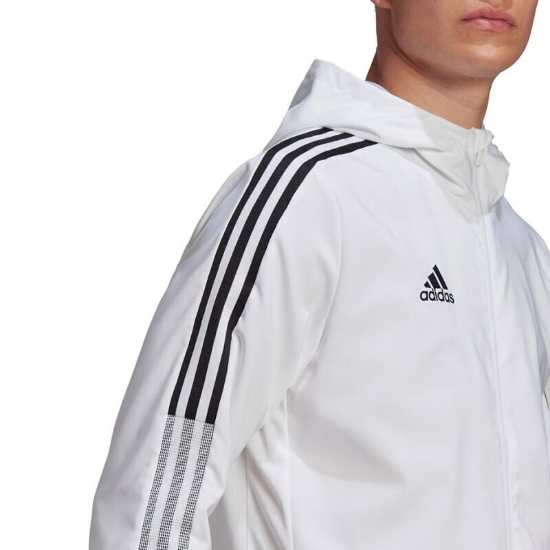 Vīriešu džemperis Adidas Tiro 21 Windbreaker, M GP4966, balts цена и информация | Sporta apģērbs vīriešiem | 220.lv