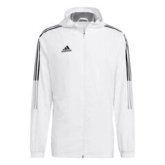 Джемпер для мужчин Adidas Tiro 21 Windbreaker, M GP4966, белый цена и информация | Мужская спортивная одежда | 220.lv