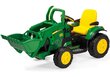 Vienvietīgs bērnu elektriskais traktors Peg Perego John Deere Ground Loader 12V, zaļš цена и информация | Bērnu elektroauto | 220.lv