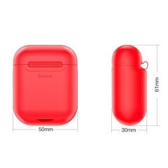 Чехол Apple Airpods Baseus (WIAPPOD-09), красный цена и информация | Наушники | 220.lv