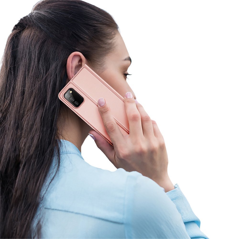 Telefona maciņš Dux Ducis Skin Pro, piemērots Samsung Galaxy A02s EU, rozā cena un informācija | Telefonu vāciņi, maciņi | 220.lv