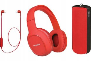 Toshiba HSP-3P19 Red цена и информация | Наушники с микрофоном Asus H1 Wireless Чёрный | 220.lv