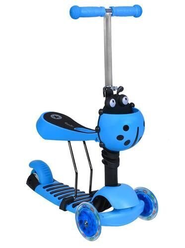 Skrejritenis Scooter 3in1, zils цена и информация | Skrejriteņi | 220.lv