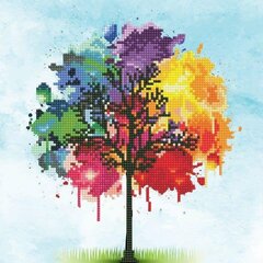 Алмазная мозаика Rainbow Tree, 30 x 30 цена и информация | Алмазная мозаика | 220.lv