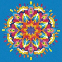 Dimantu mozaīka Blue Mandala, 30 x 30 cena un informācija | Dimantu mozaīkas | 220.lv