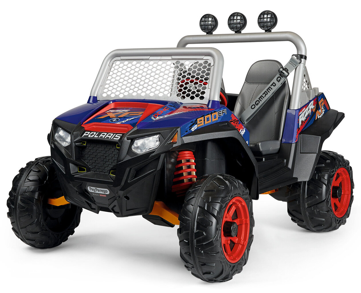 Divvietīgs bērnu elektriskais visurgājējs Peg Perego Polaris RZR 900 XP 24V, zils cena un informācija | Bērnu elektroauto | 220.lv