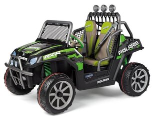 Divvietīgs bērnu elektriskais visurgājējs Peg Perego Polaris Ranger RZR Green Shadow 24V, zaļš cena un informācija | Bērnu elektroauto | 220.lv