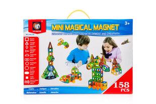 Magnētiskais konstruktors Mini Magical Magnet, 158 detaļas cena un informācija | Konstruktori | 220.lv