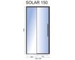 Dušas durvis REA Solar Black Mat cena un informācija | Dušas durvis, dušas sienas | 220.lv