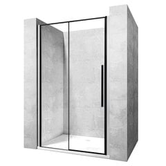 Dušas durvis REA Solar Black Mat cena un informācija | Dušas durvis, dušas sienas | 220.lv