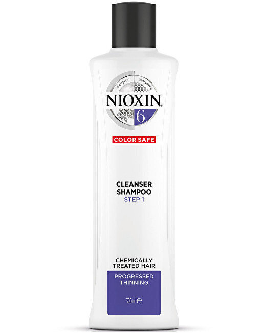 Matu un galvas ādas šampūns ķīmiski apstrādātiem, stipri bojātiem matiem Nioxin System 6, 300 ml cena un informācija | Šampūni | 220.lv
