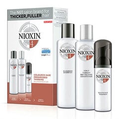 Комплект Nioxin System 4: шампунь 300 мл + кондиционер 300 мл + сыворотка 100 мл цена и информация | Шампуни | 220.lv