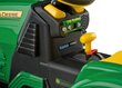 Vienvietīgs bērnu elektriskais traktors Peg Perego John Deere Ground Force with trailer 12V, zaļš cena un informācija | Bērnu elektroauto | 220.lv