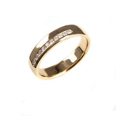 Золотое кольцо с бриллиантами DIA, 17 мм цена и информация | Кольца | 220.lv