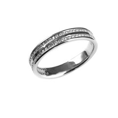 Золотое кольцо с бриллиантами DIA 18 мм цена и информация | Кольца | 220.lv