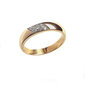 Zelta gredzens ar briljantiem DIA 16 mm cena un informācija | Gredzeni | 220.lv