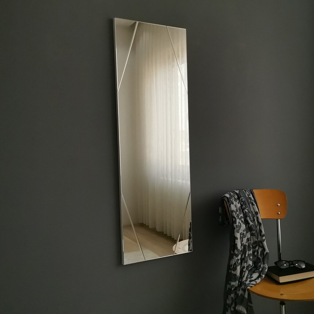 Spogulis Kalune Design 2194, sudrabainas krāsas cena un informācija | Spoguļi | 220.lv