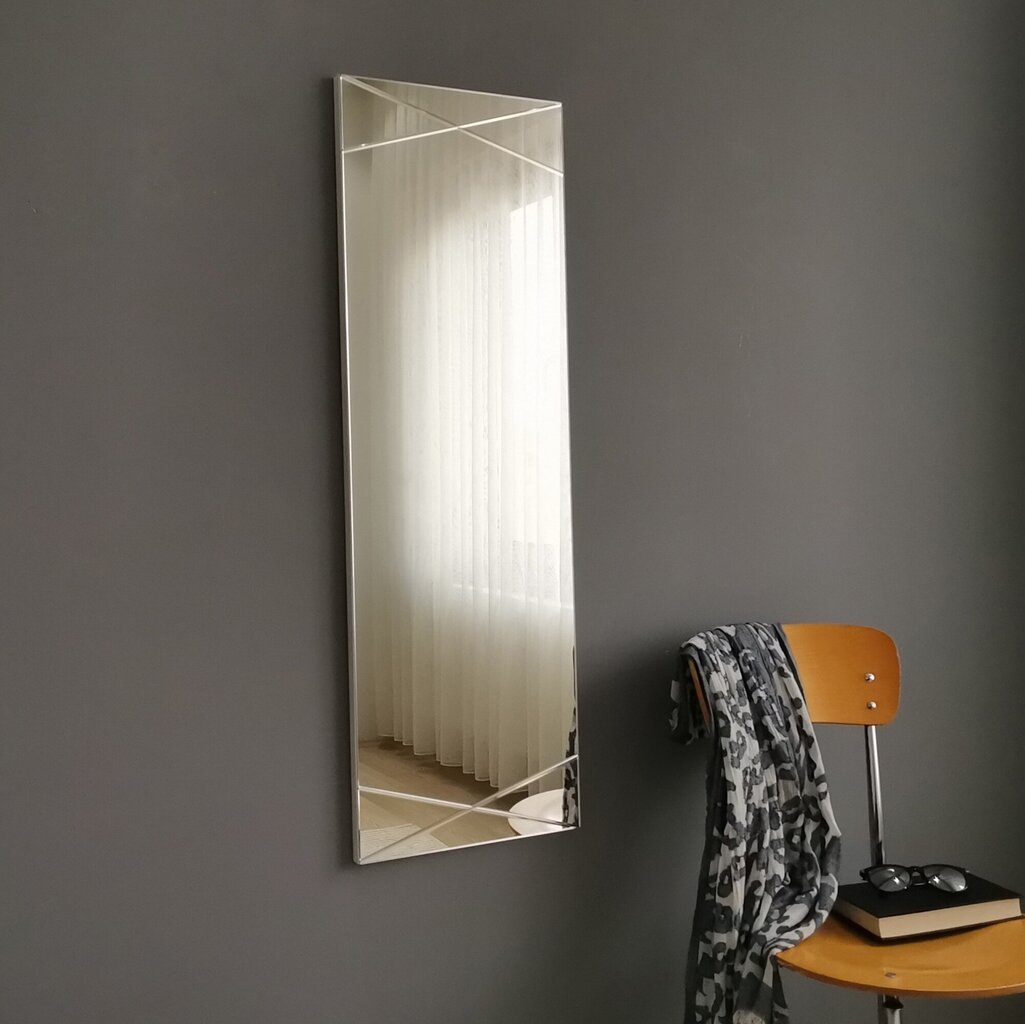 Spogulis Kalune Design 2195, sudrabainas krāsas cena un informācija | Spoguļi | 220.lv
