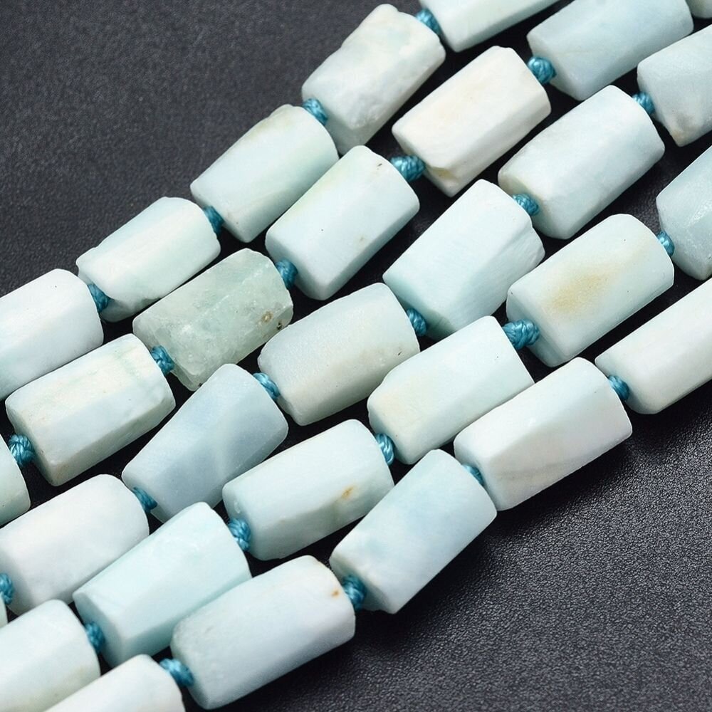 Dabiskas Larimar krelles 8-12x6-7 mm cena un informācija | Rotu veidošana, pērļošana | 220.lv