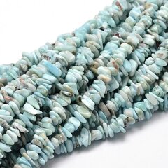 Dabiskas Larimar šķembas 5-14x4-10 mm cena un informācija | Rotu veidošana, pērļošana | 220.lv