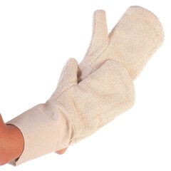 Хлопковые перчатки для выпечки Bako Long 42см (пара) цена и информация | Кухонные полотенца, рукавицы, фартуки | 220.lv