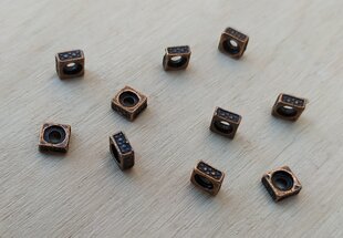 Starplikas, 5x5x2 mm, 10 gab. cena un informācija | Rotu veidošana, pērļošana | 220.lv