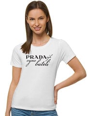 Футболка женская Prada JS/SD21143232, белая цена и информация | Женские футболки | 220.lv