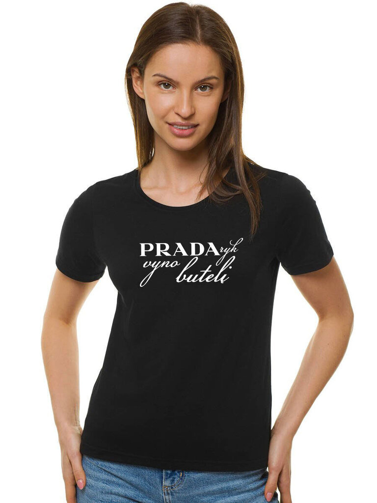 Sieviešu T-krekls "Prada" JS/SD211-43226, melns cena un informācija | T-krekli sievietēm | 220.lv