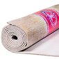 Džutas paklājs jogai Yogi - Yogini, pelēks cena un informācija | Vingrošanas paklāji | 220.lv
